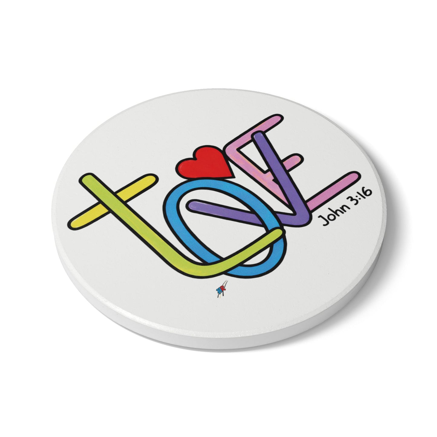 LOVE Ceramic Coaster