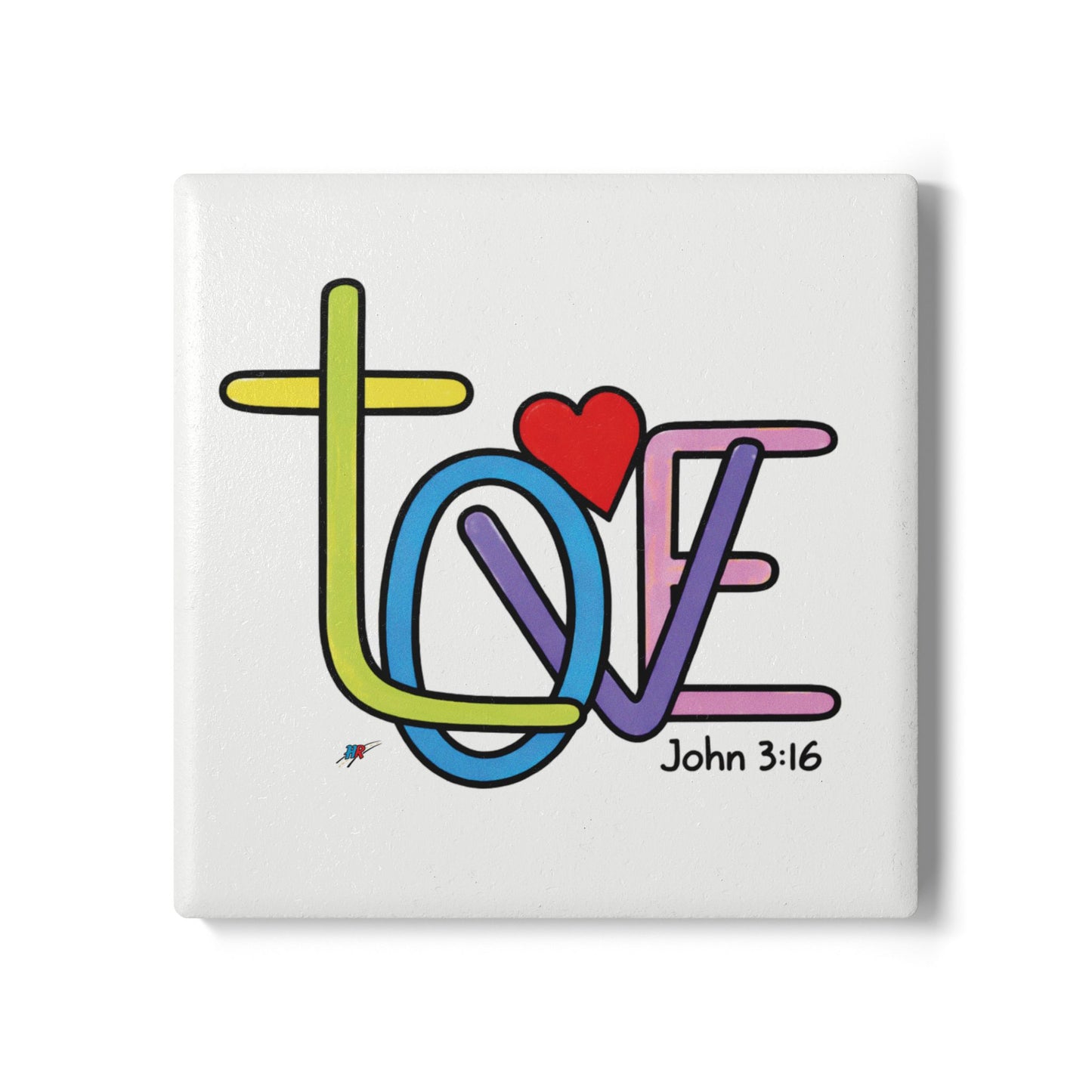 LOVE Ceramic Coaster