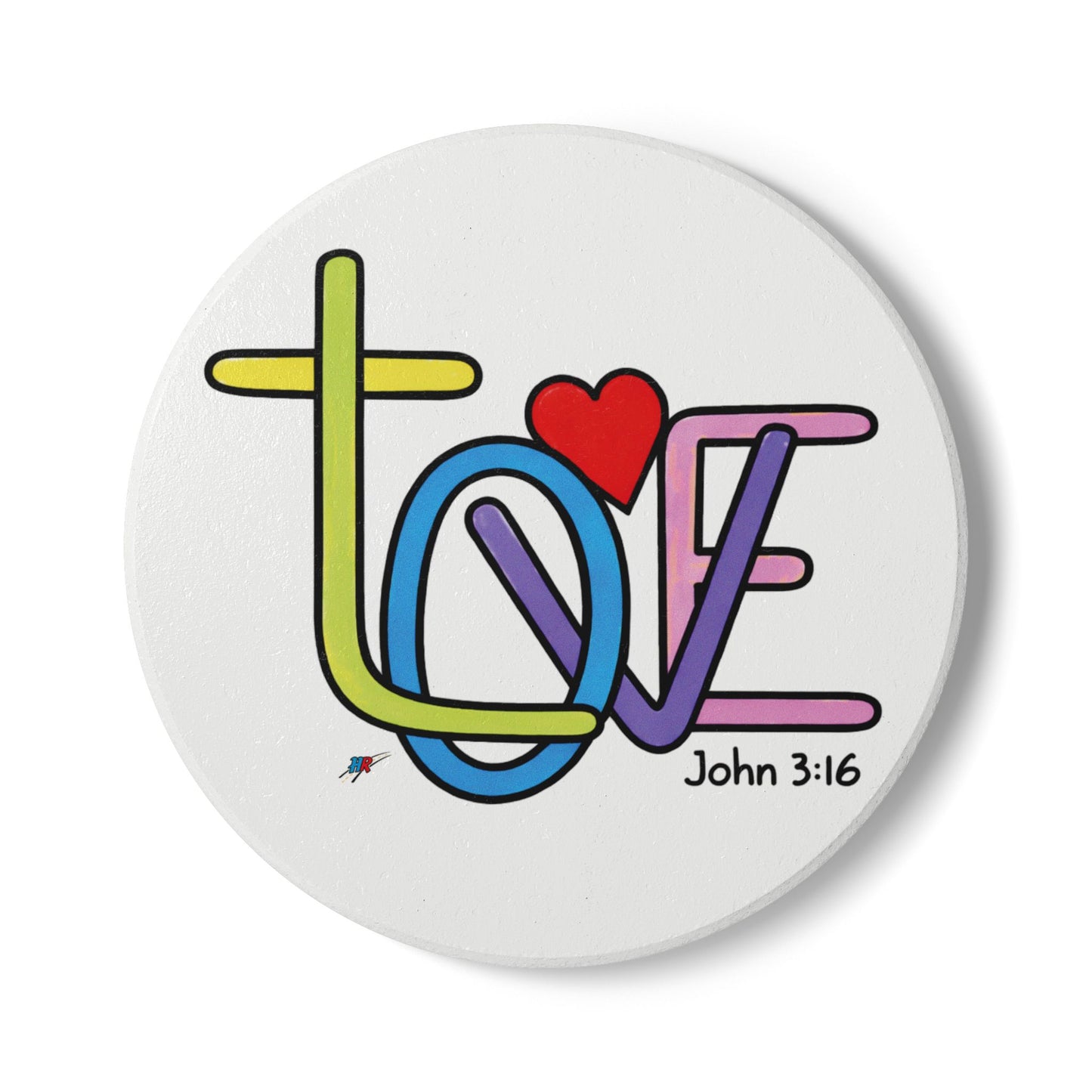 LOVE Ceramic Coaster