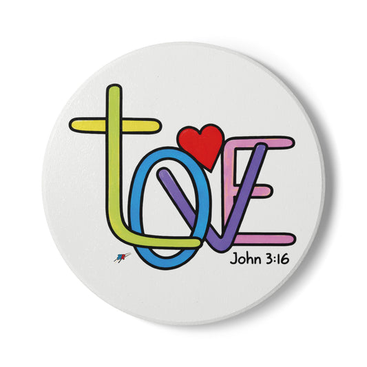 LOVE Ceramic Coaster
